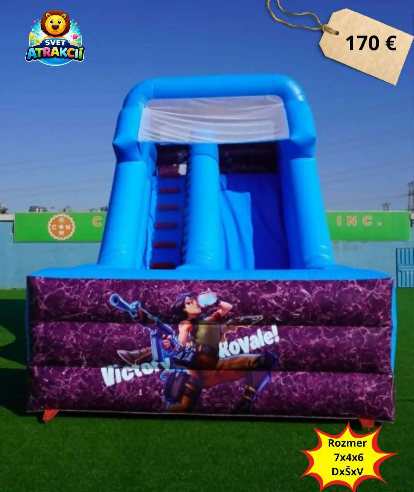 Mega Šmykľavka Fortnite